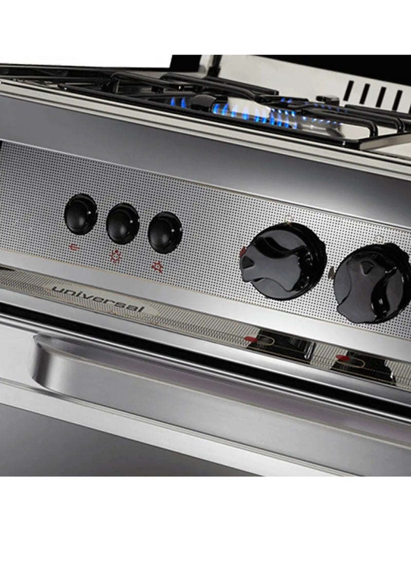 يونيفرسال بوتجاز يونيفرسال 5شعلة ستانلس كامل بمروحة للفرن 2مفتاح للفرن والشواية نيو كلاسيك - Image 5